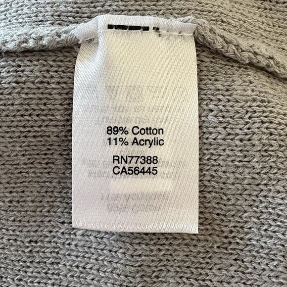 J. Crew Gray Tiered Ruffle Sleeve Cardigan Sweater Womens Size‎ Medium (1829) - Picture 5 of 6